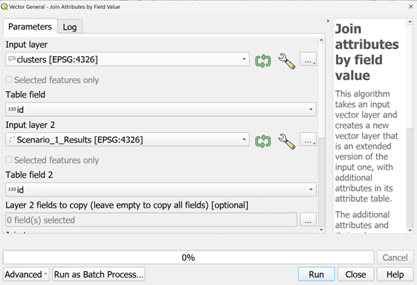 Join Attributes by Field Value configuration