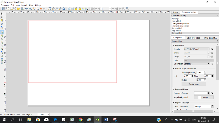 Item properties panel in QGIS print layout